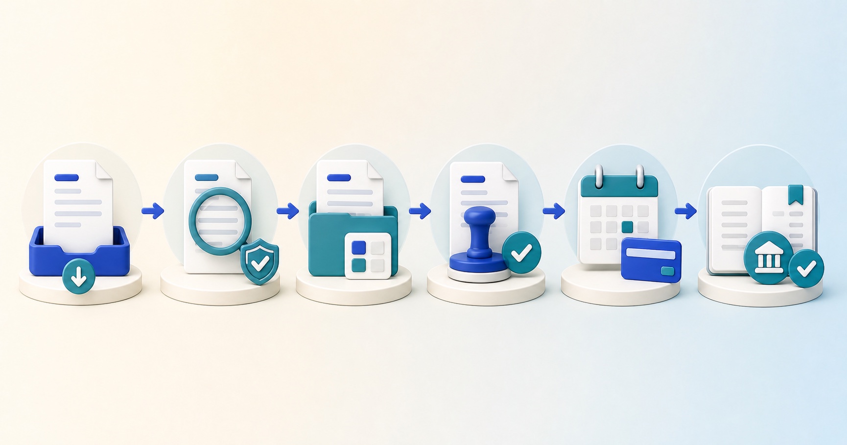 A purchase order and supplier invoice being compared